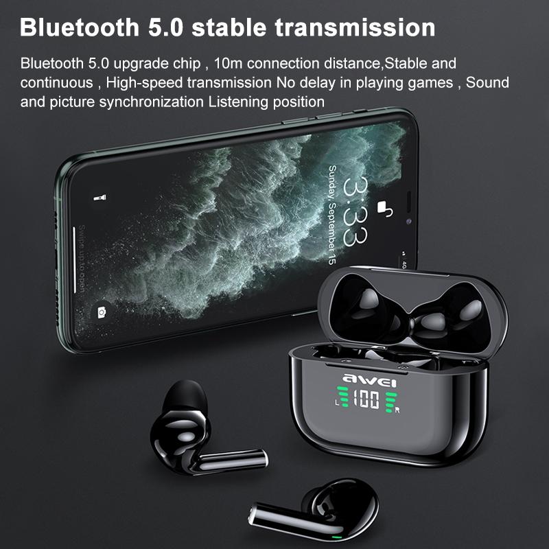 Wireless Tws Headset with Bluetooth 5.0 and Led Display 8