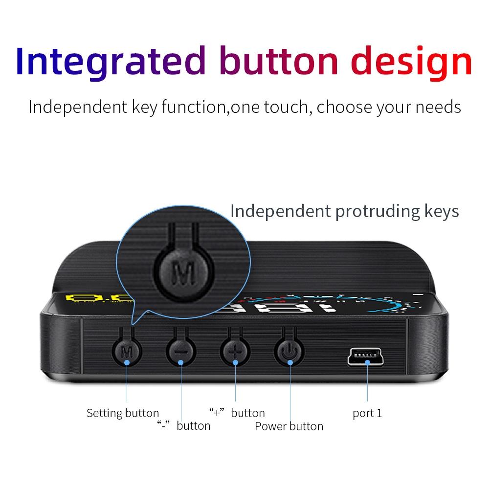Car Hud Display Speed Temp Voltage Fault Obd2 + Gps 13