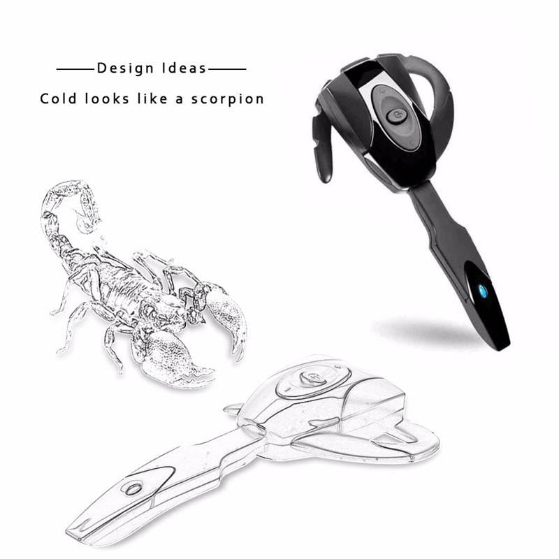 Scorpion Bluetooth Earphone - Unilateral Hanging Black Hole 5.0 5