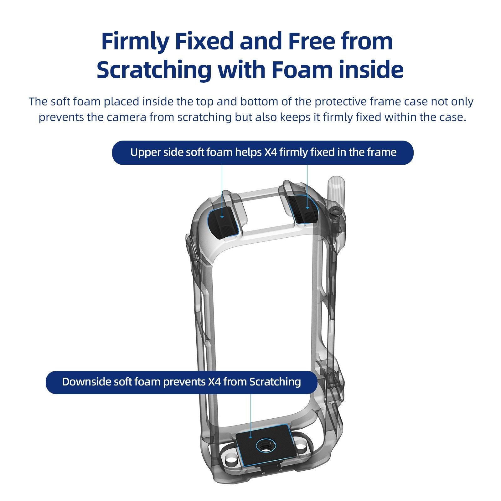 Amagisn Metal Protective Housing for Insta360 X4 with 2 Claws and Rabbit Cage 10