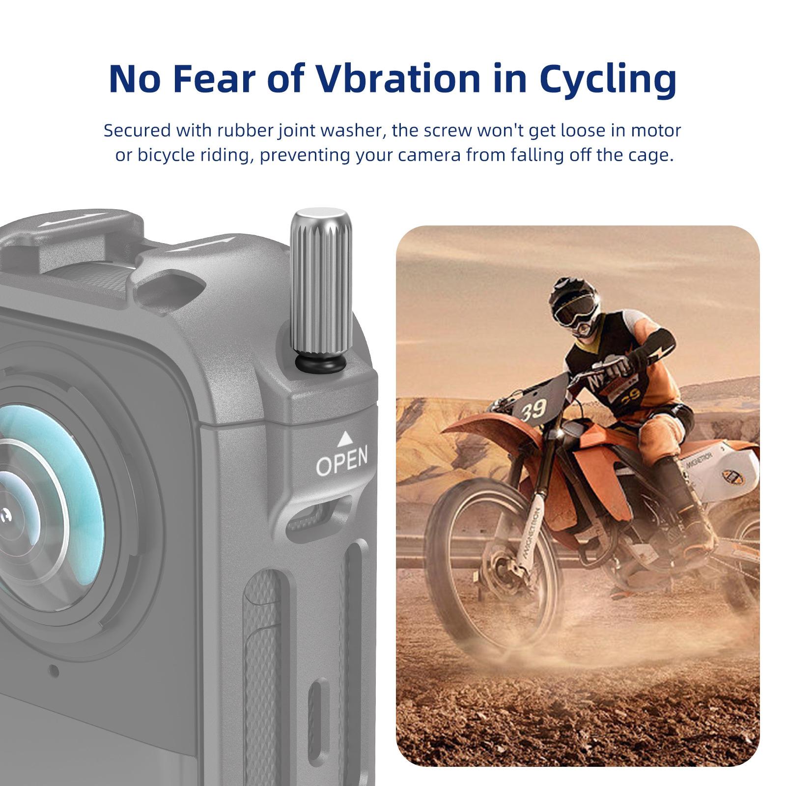 Amagisn Metal Protective Housing for Insta360 X4 with 2 Claws and Rabbit Cage 11