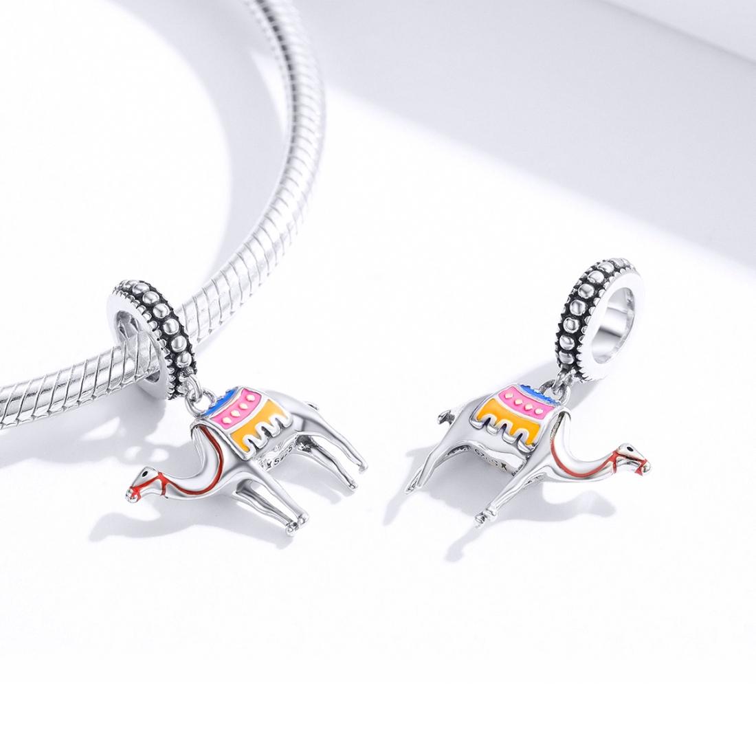 925 Sterling Silver Camel Bead Pendant For Diy Bracelets & Necklaces 4