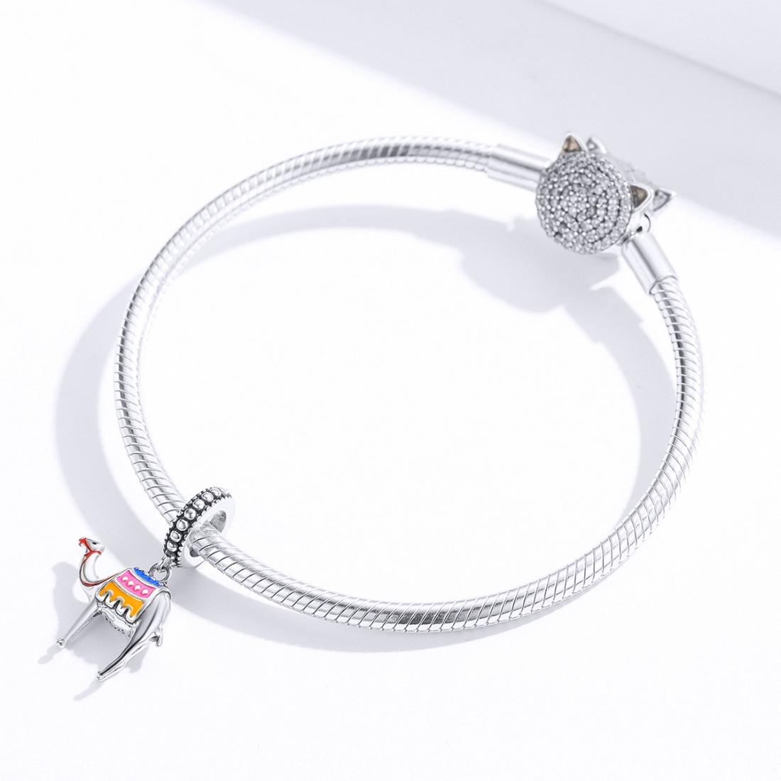 925 Sterling Silver Camel Bead Pendant For Diy Bracelets & Necklaces 5