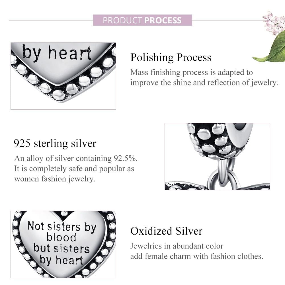 Retro Heart Charm For Diy Bracelets 5
