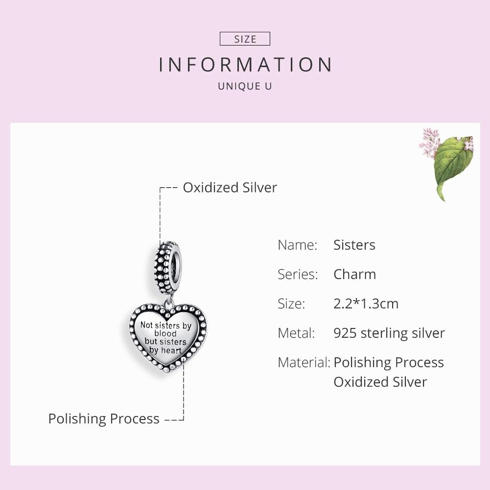 Retro Heart Charm For Diy Bracelets 6