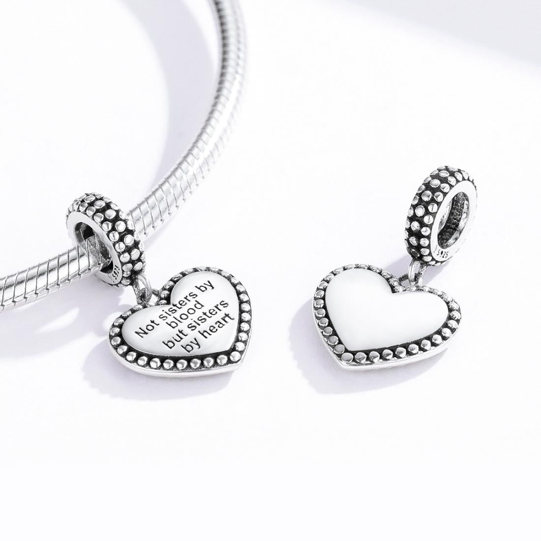 Retro Heart Charm For Diy Bracelets 7