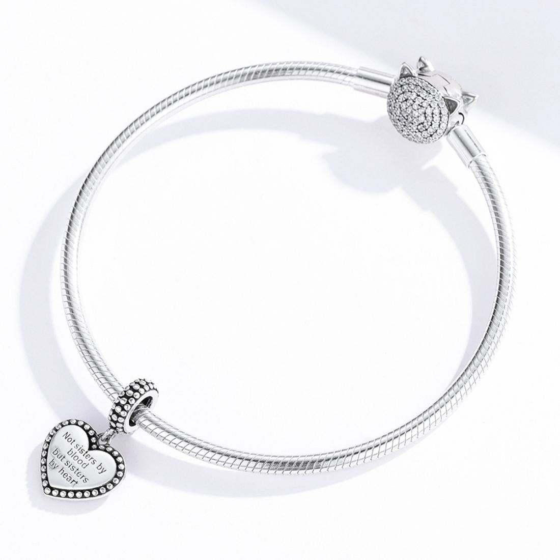Retro Heart Charm For Diy Bracelets 8
