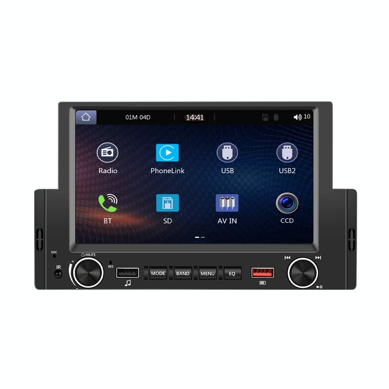 6.2 Inch Single Butt Carplay Car Monitor - Universal Wired Mp5 Player - Standard + 12 Light Camera 15