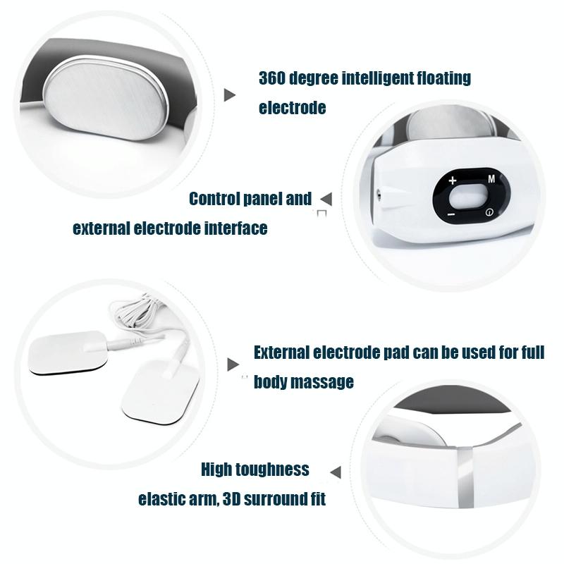 Intelligent Cervical Massager Electromagnetic Vibration Red 11