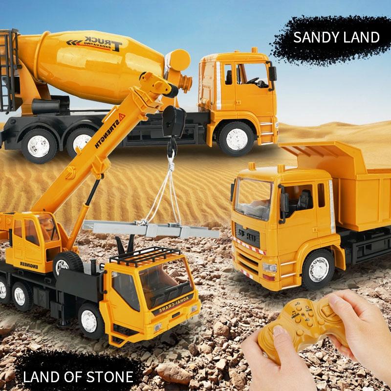 10-ch Remote Control Mixer Truck - 2.4g Simulated Engineering Vehicle 5