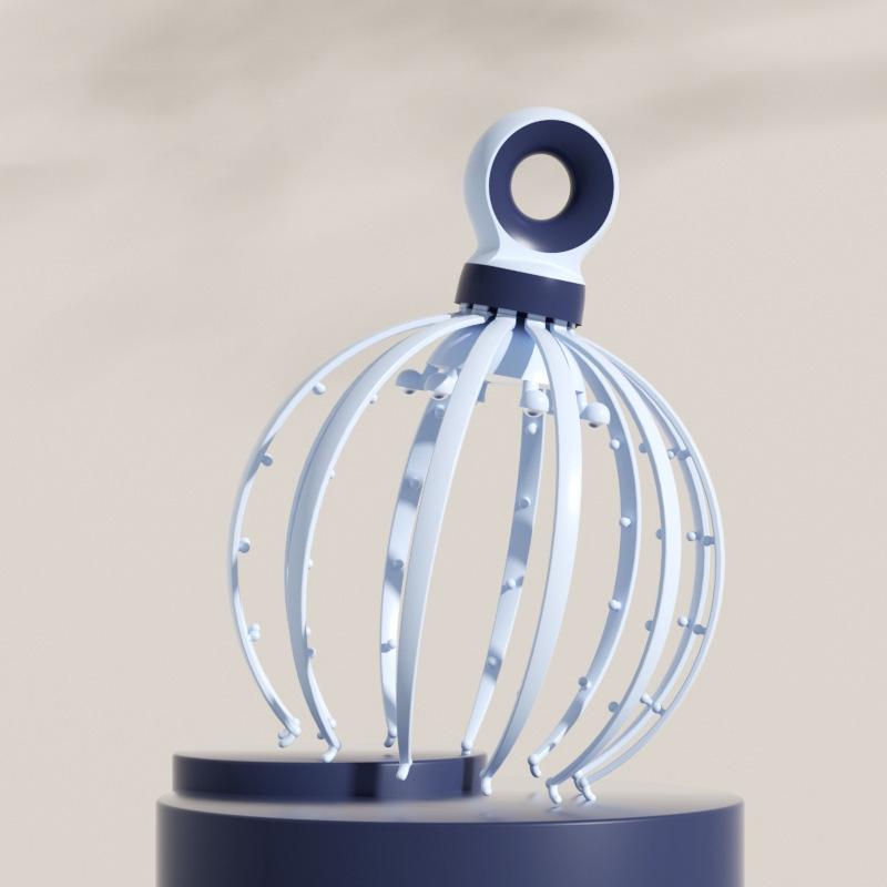 18-Claw Scalp Massager For Relaxation Blue 3