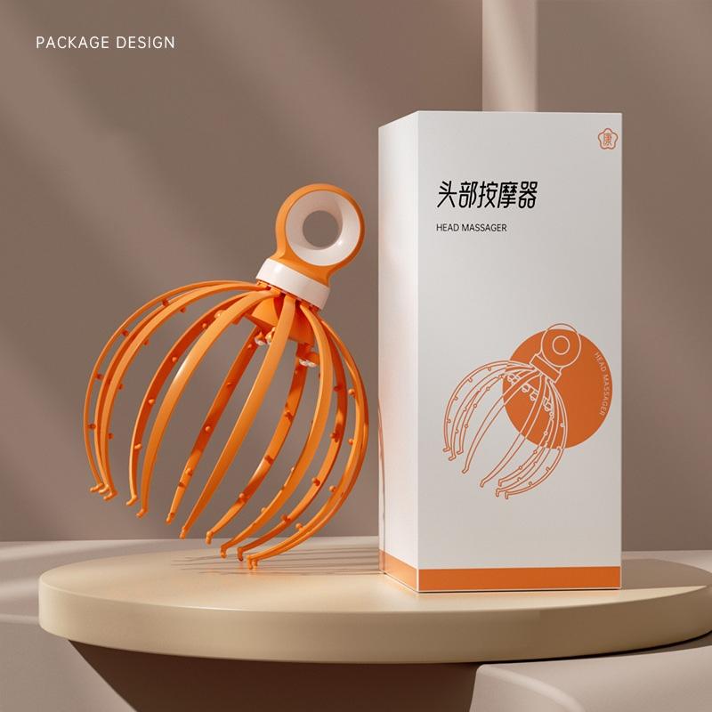 18-Claw Scalp Massager For Relaxation Blue 7