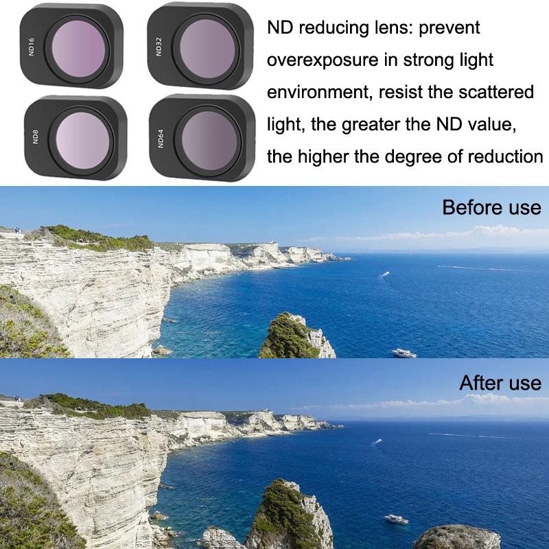 4-in-1 Mini Pro Camera Filters Nd8 Nd16 Nd32 Nd64 3
