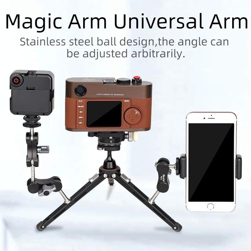 Versatile Dual Ballhead Magic Arm For Camera And Monitor Mounting - Tm-4 3