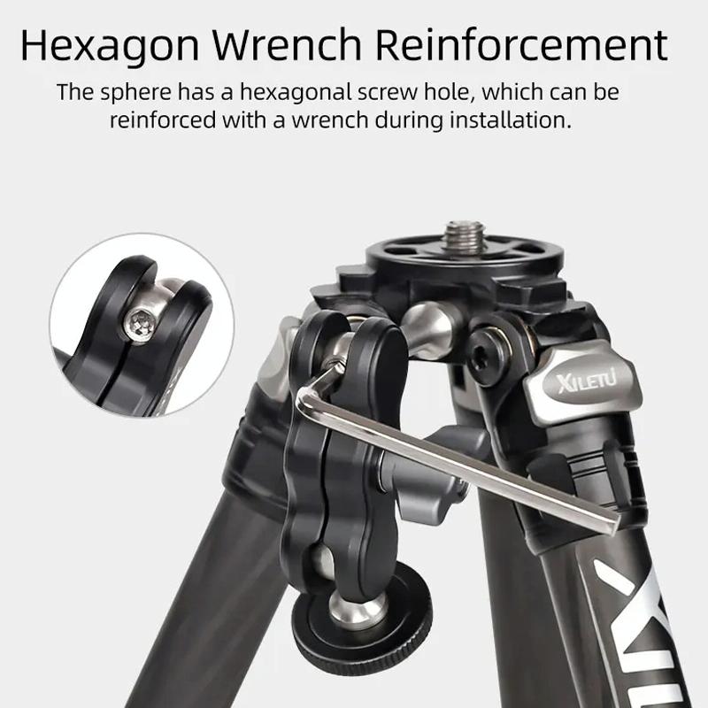 Versatile Dual Ballhead Magic Arm For Camera And Monitor Mounting - Tm-4 6