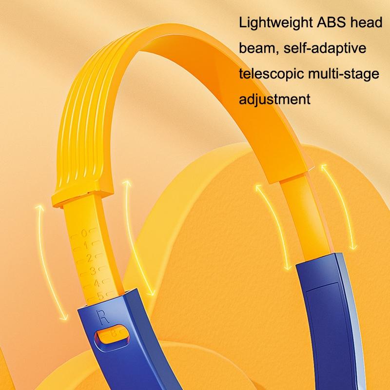 3.5Mm Online Class Headset Blue Orange 5