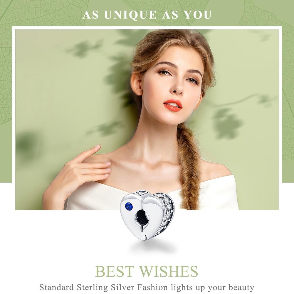 925 Sterling Silver Diy Bracelet Accessories Heart Shaped Beads 4
