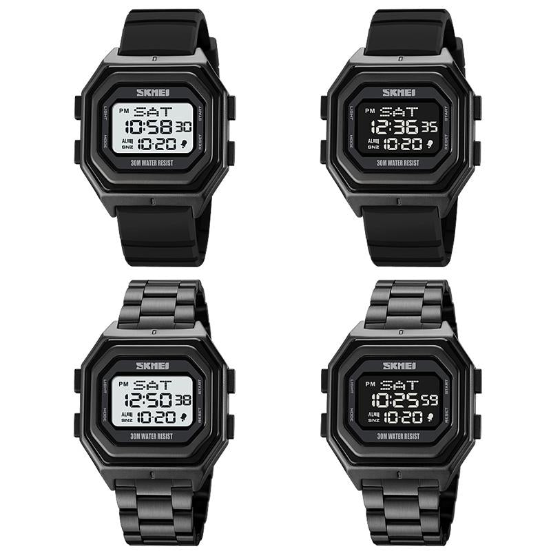 Multi-functional Outdoor Men Watch with Electronic Timing and Steel Band 3