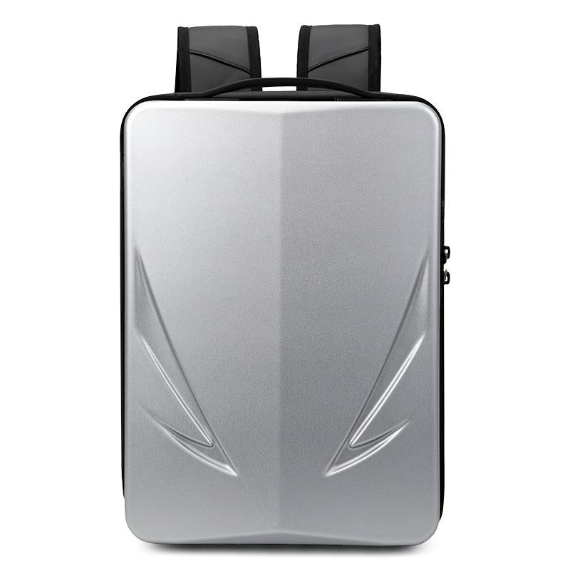 Men Gaming Backpack - Hard Shell Single-layer Silver 3