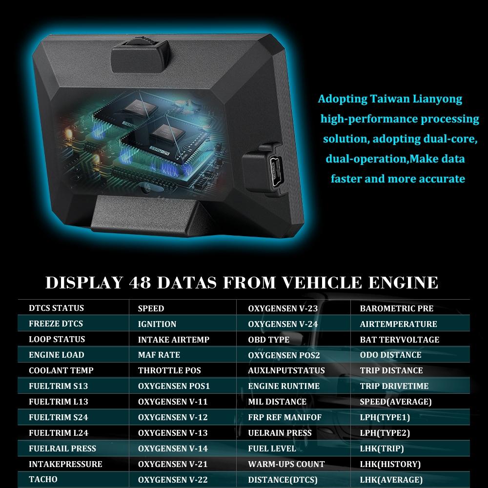 Car Hud Head Up Display Obd2 Code Eliminator 7