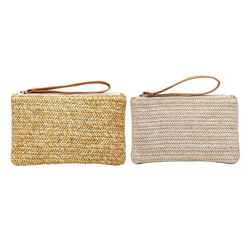 Beach Straw Clutch Coin Purse for Summer Fun 3