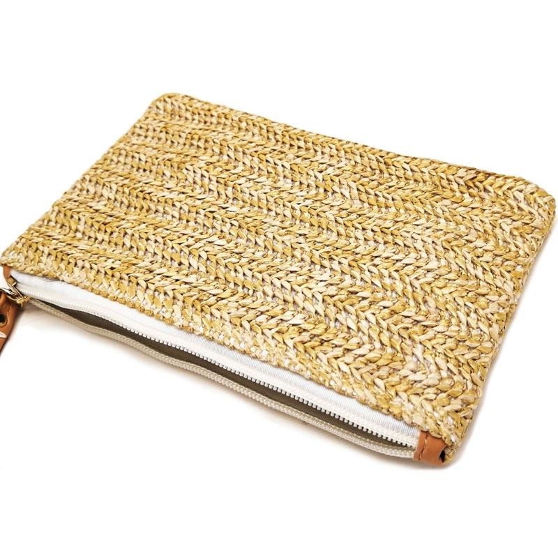 Beach Straw Clutch Coin Purse for Summer Fun 4