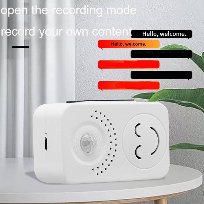 Entrance Voice Broadcaster - Small Horn Sensor For Doorbell Use - Battery Round 8