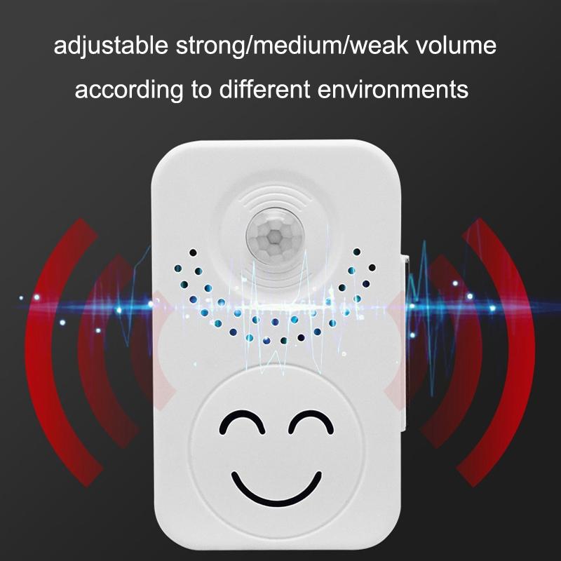 Entrance Voice Broadcaster - Small Horn Sensor For Doorbell Use - Battery Round 9