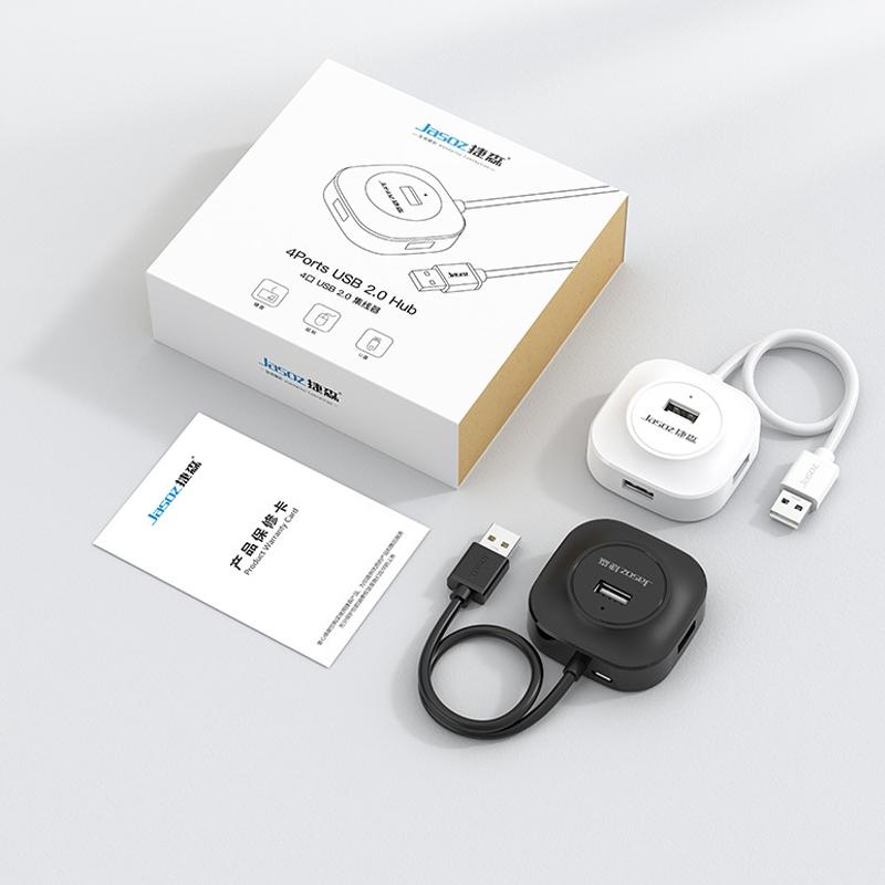 High-Speed 4-Port Usb2.0 Docking Hub Black 1.2M 8