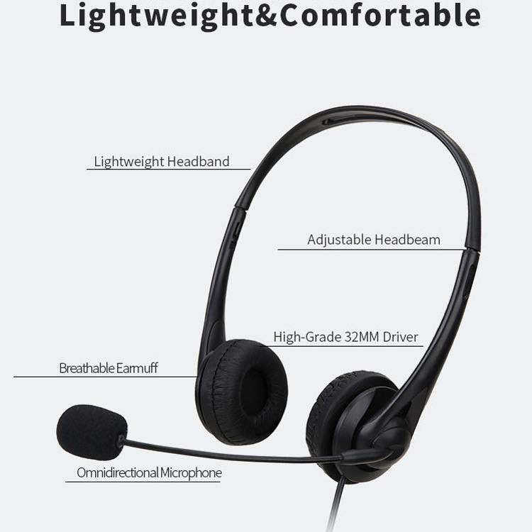 Usb Double Ear Student Headset For Teaching And Office Use 9