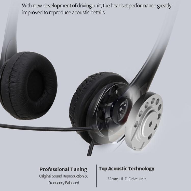 Usb Double Ear Student Headset For Teaching And Office Use 10