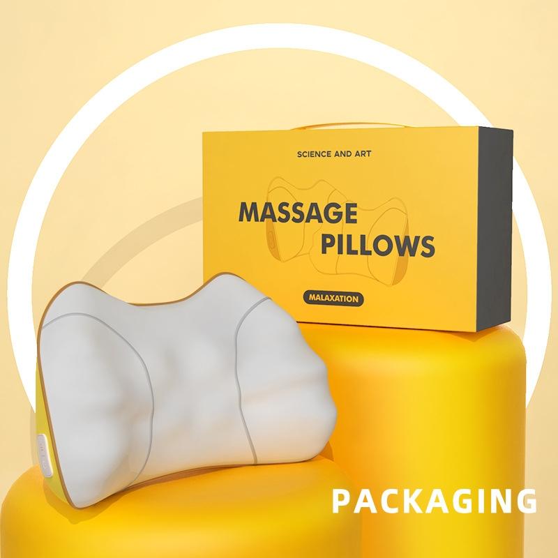 Portable Lumbar And Neck Massager For Car Gray Charging Model - Charging Model Yellow 8