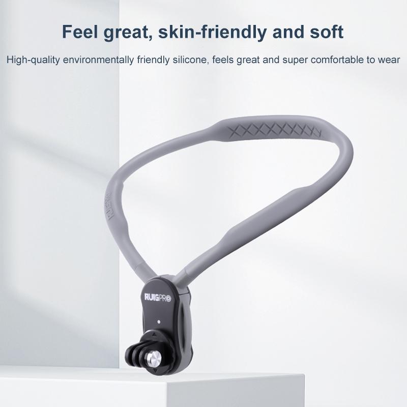 Flexible Neck Mount for Pov Viewing with Strap - With Phone Clamp & Adapter 4