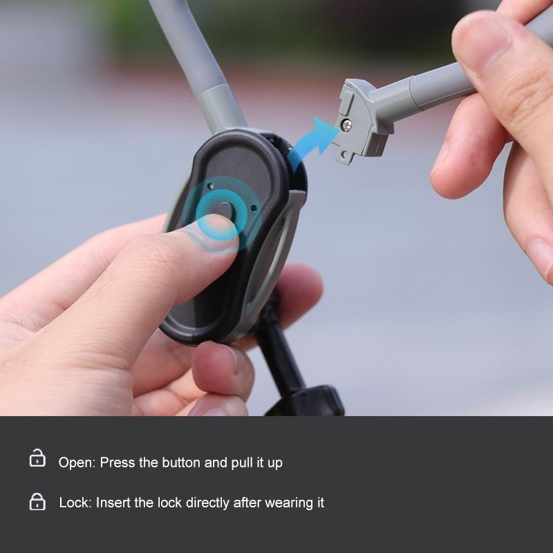 Flexible Neck Mount for Pov Viewing with Strap - With Phone Clamp & Adapter 6