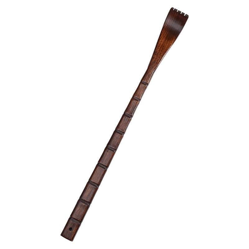Long Handle Wooden Back Scratcher Square Red