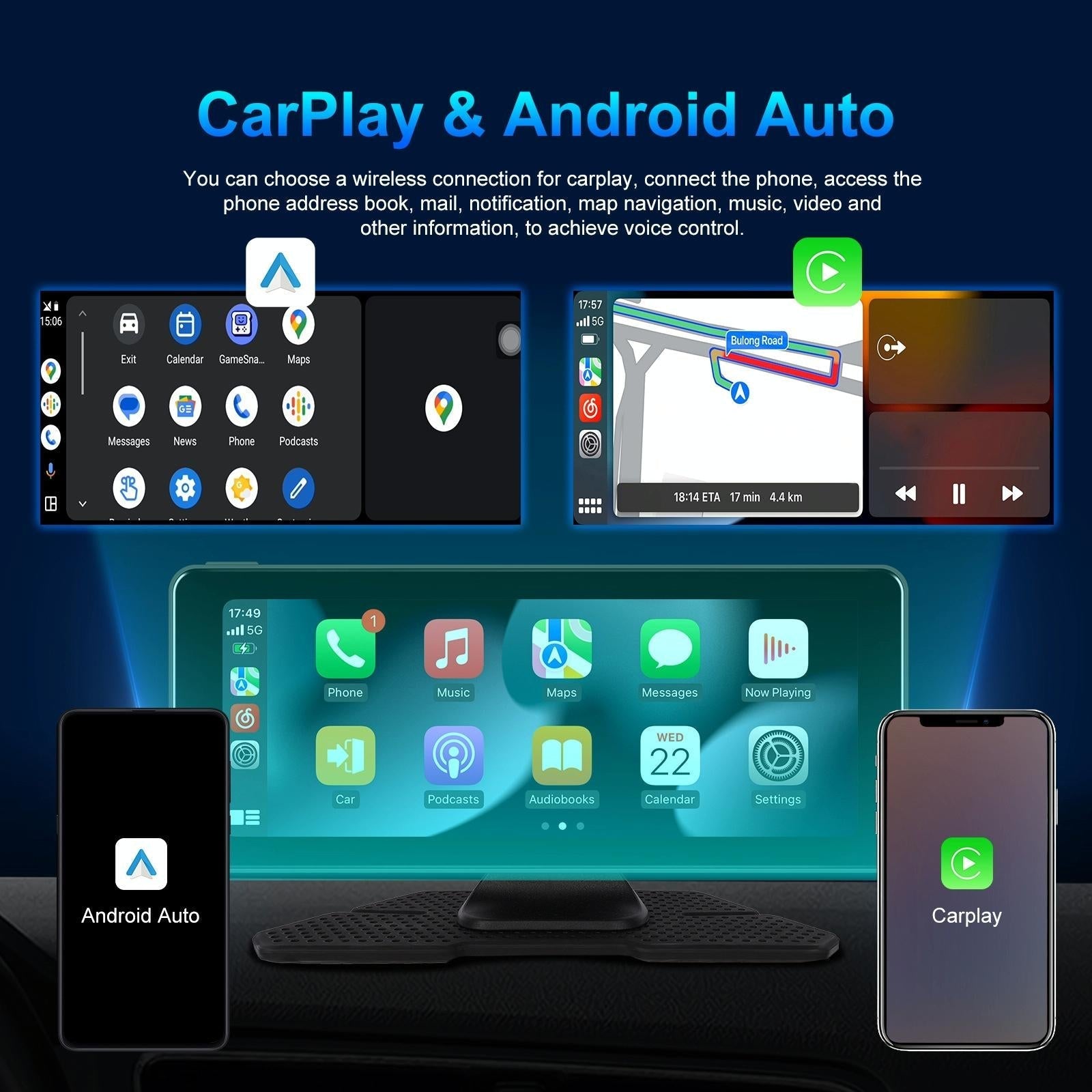 6.86 Inch 4K Dvr Smart Screen Player - Compact & High-Resolution - Standard + Reversing Camera 10
