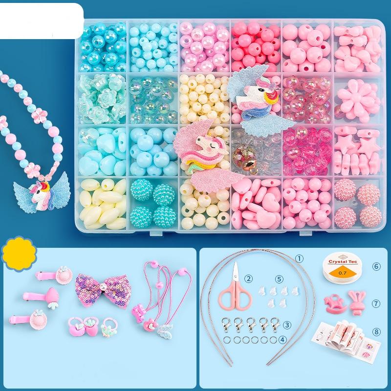 Diy Beaded Jewelry Set For Kids 24 Grids