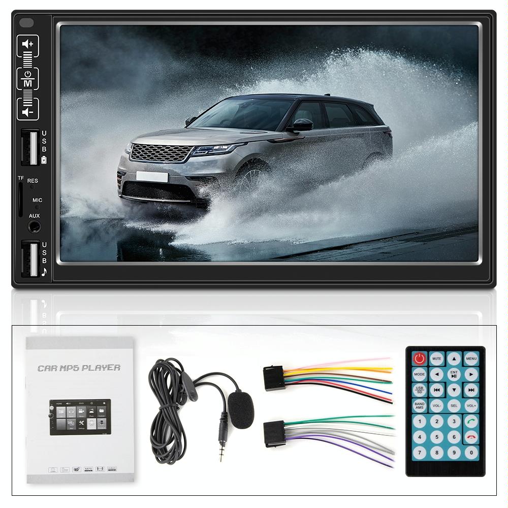 7 Inch Car Mp5 Player With Bluetooth / Fm Remote 8 Led Camera 8