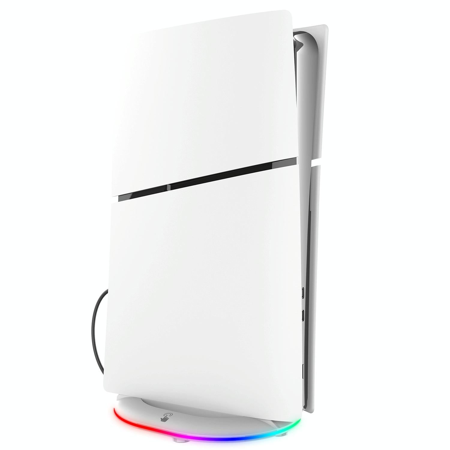 Universal Vertical Cooling Base For Sony Ps5 Slim - Black - Colourful White 4