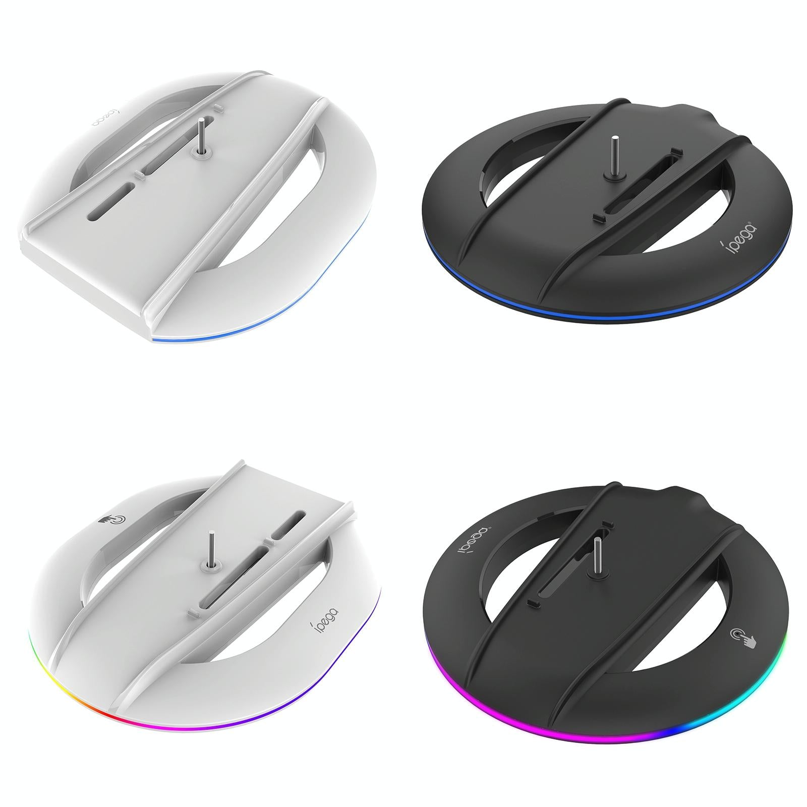 Universal Vertical Cooling Base For Sony Ps5 Slim - Black - Colourful White 5