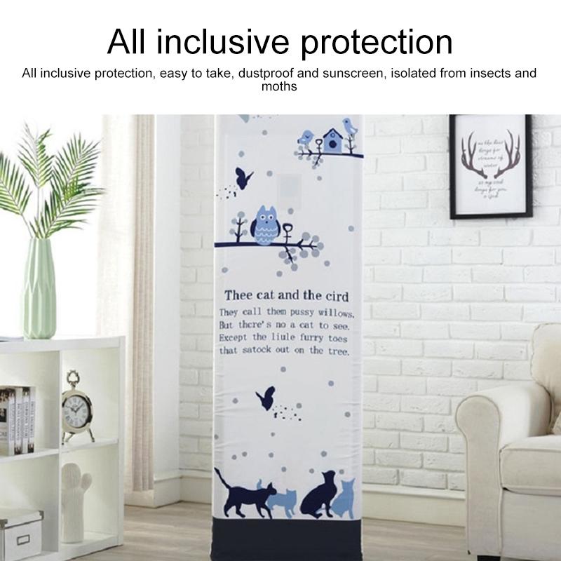 Love Bear Fabric Dust Cover - 180x55x35cm Vertical Cabinet Type All-inclusive Ac 7