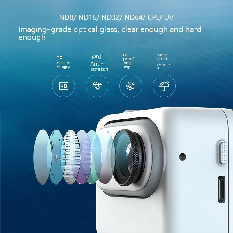 Waterproof Cpl Filter for Insta360 Go 3 / Go 2 with Amagisn Lens - Nd32 5