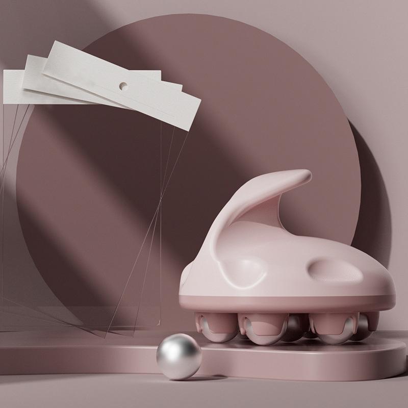 Abdominal Ball Meridian Massager Pink Steel Ball Calf Muscle Relaxation Fits Most Brands 3