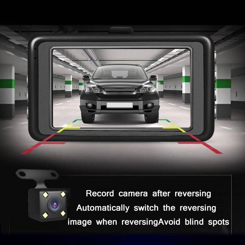 1080p Hd 3.0 Wide-angle Driving Recorder with Reversing Image 6