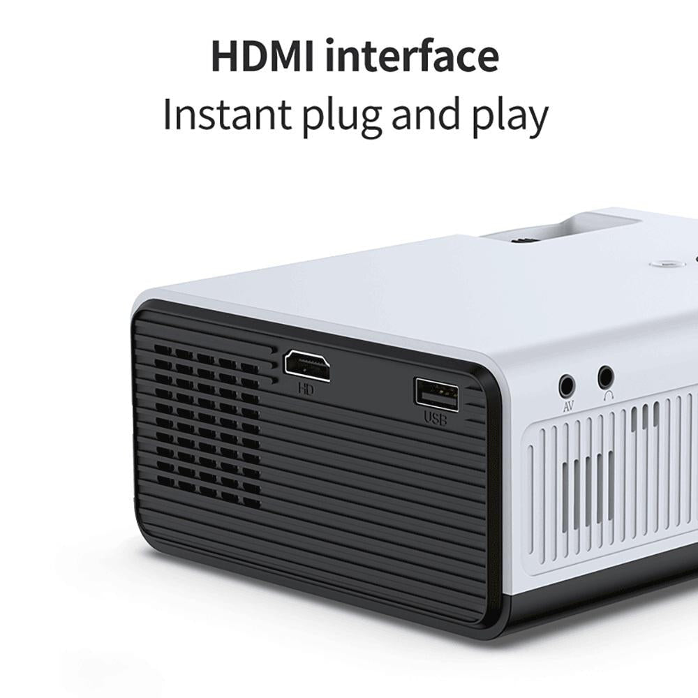 Portable Home Theater Projector - 80 Ansi Lumens Android 9.0 800X480P 1G + 8G 10