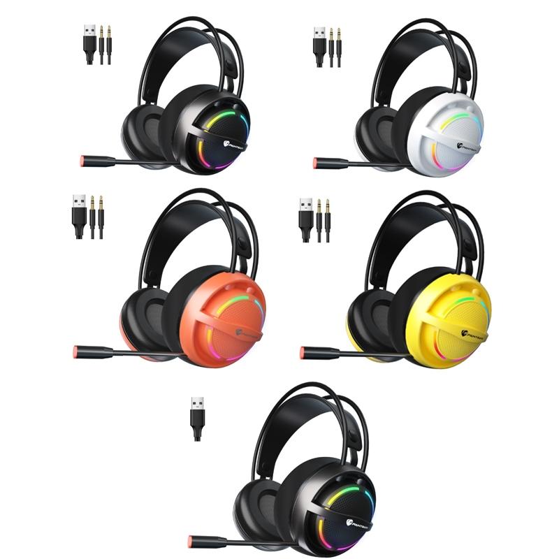 Psh-100 Gaming Earphones With Mic 3.5Mm Orange 3