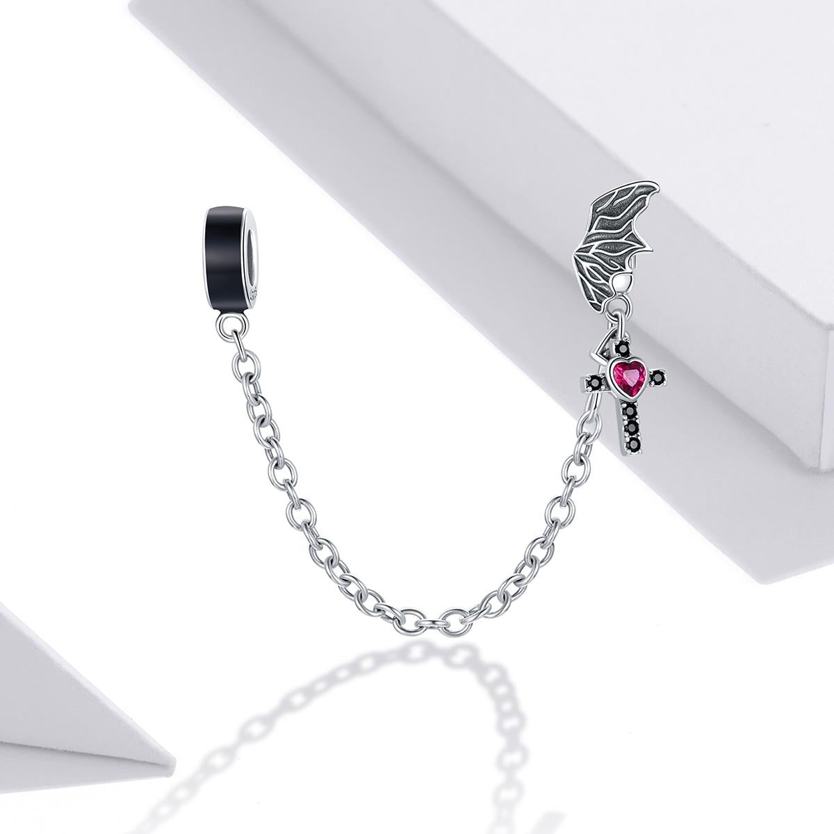 925 Sterling Silver Wing Cross Safety Chain For Diy Bracelets & Necklaces 3