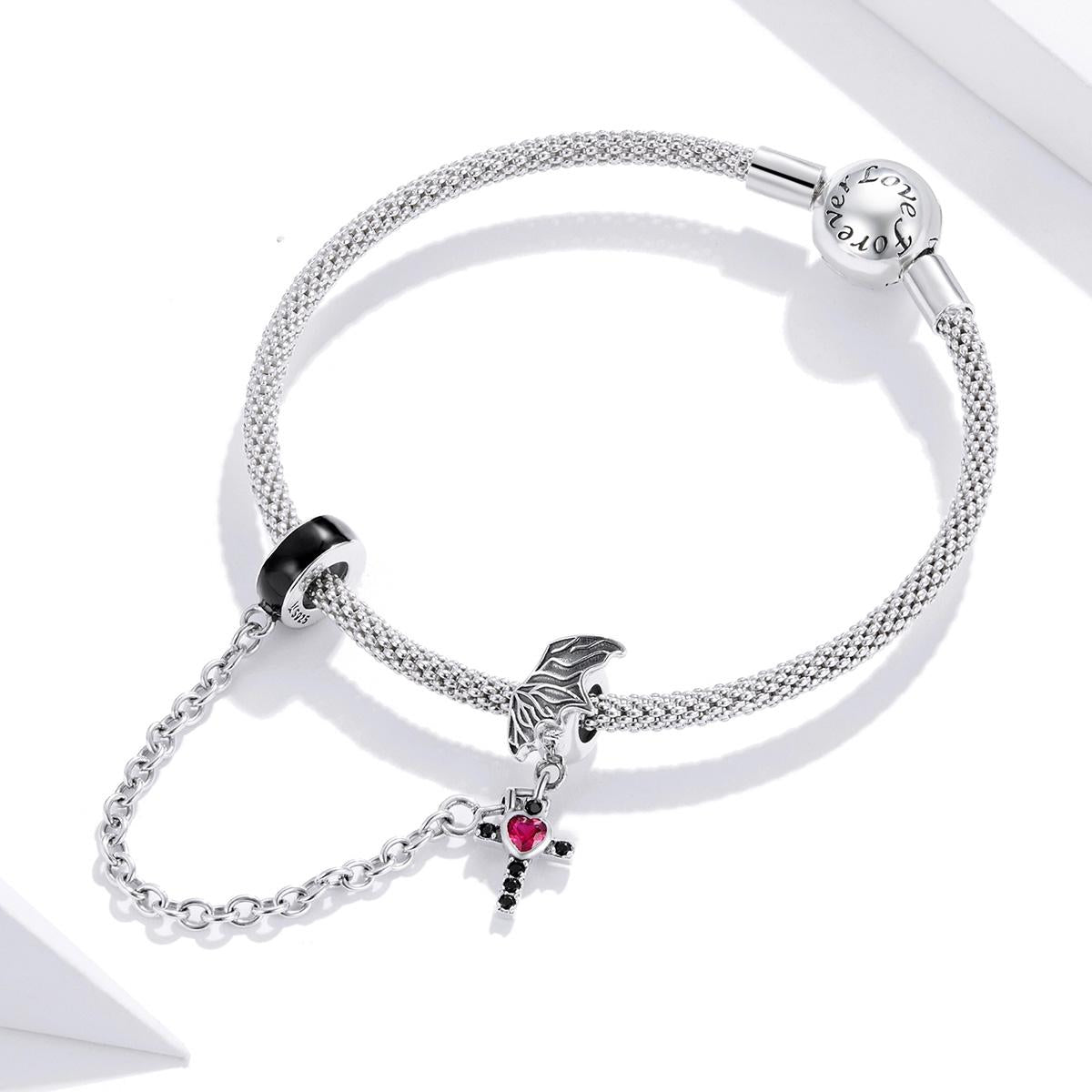 925 Sterling Silver Wing Cross Safety Chain For Diy Bracelets & Necklaces 7
