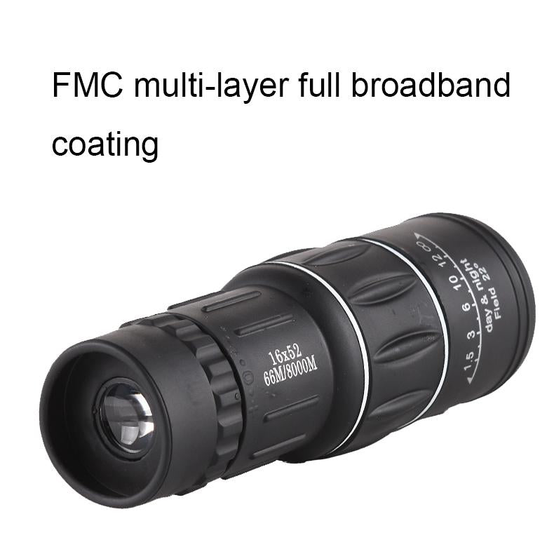 High Definition Monocular Telescope For Outdoor Bird Viewing - 16X52 Green Film - 16X52 Without Bag 4