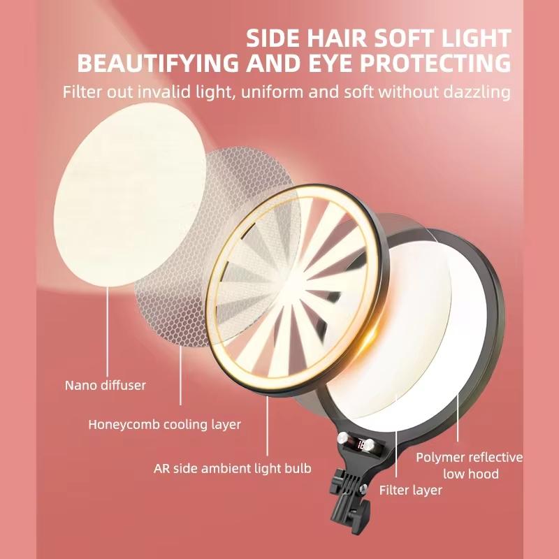 Full-screen Selfie Ring Light Tripod Set for Live Stream - 210cm Height - 210Cm Bracket 5